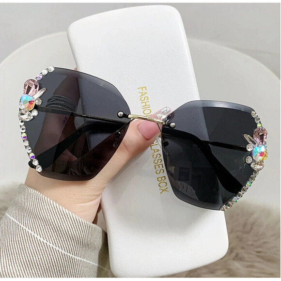 Decorative Framed Glasses In Black - Picture 1 of 4